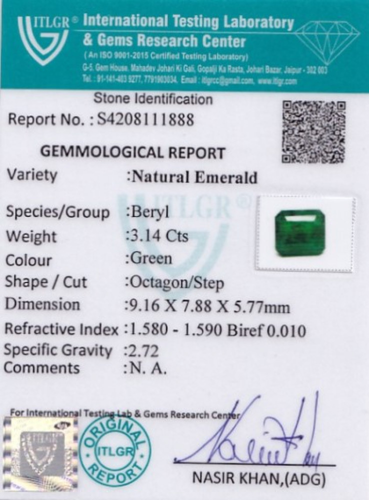 Emerald - 3.14 Carat