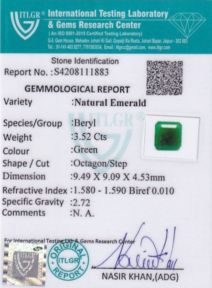 Emerald - 3.52 Carat