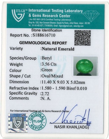 Emerald - 3.56 Carat