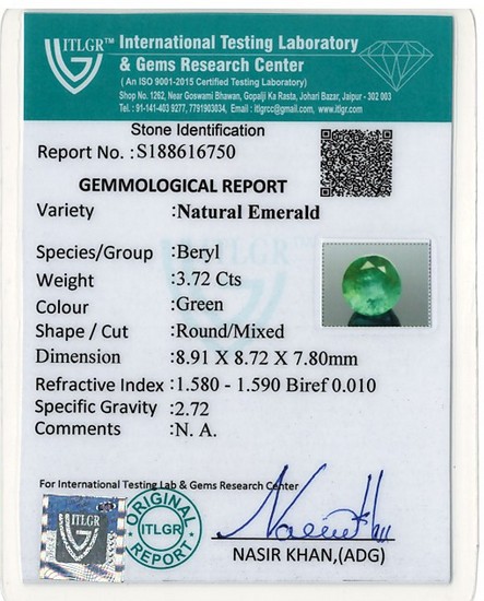 Emerald - 3.72 Carat