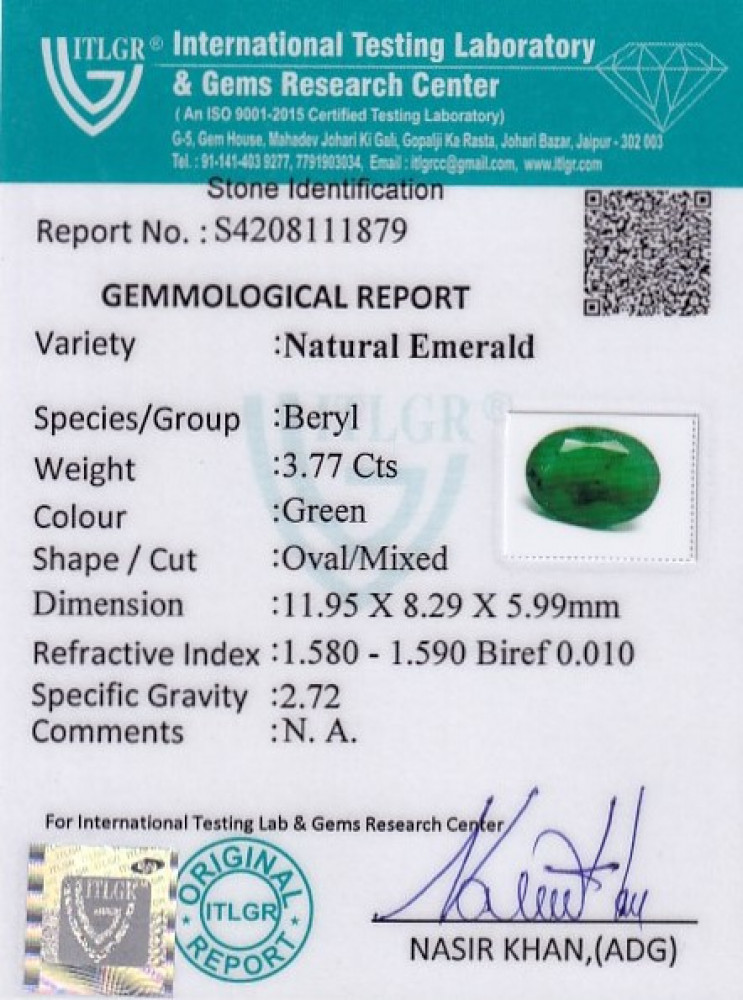 Emerald - 3.77 Carat