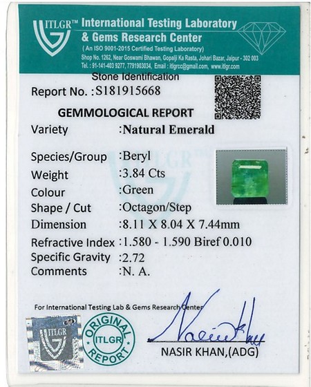 Emerald - 3.84 Carat