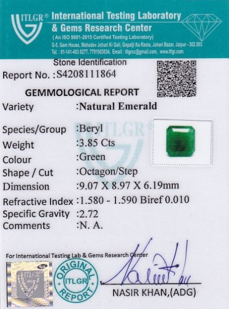 Emerald - 3.85 Carat