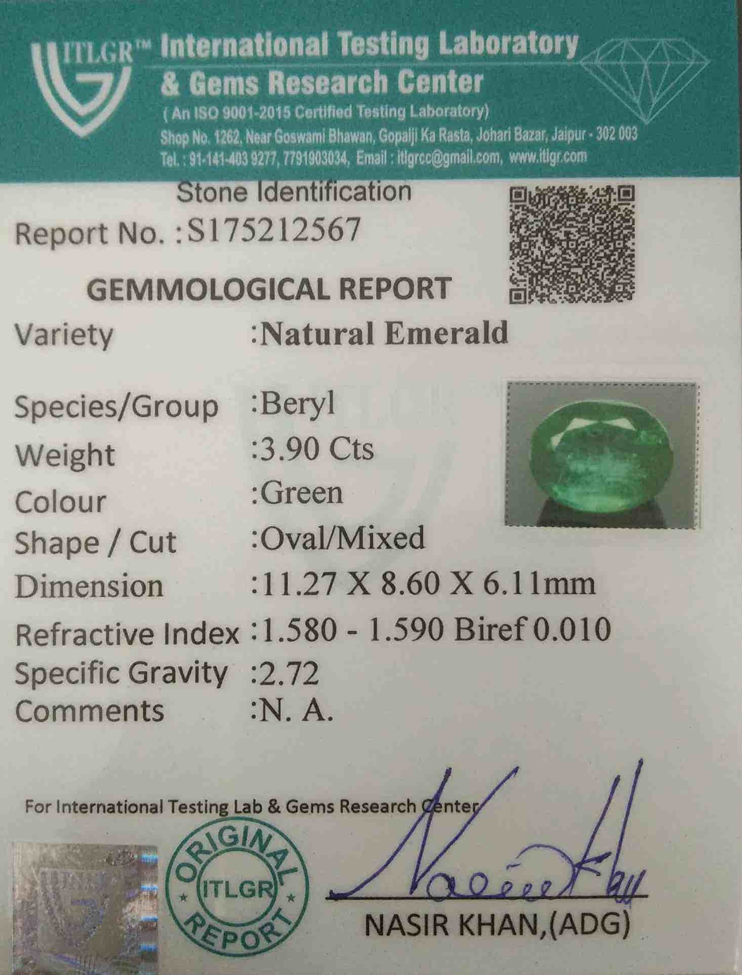 Emerald - 3.9 Carat