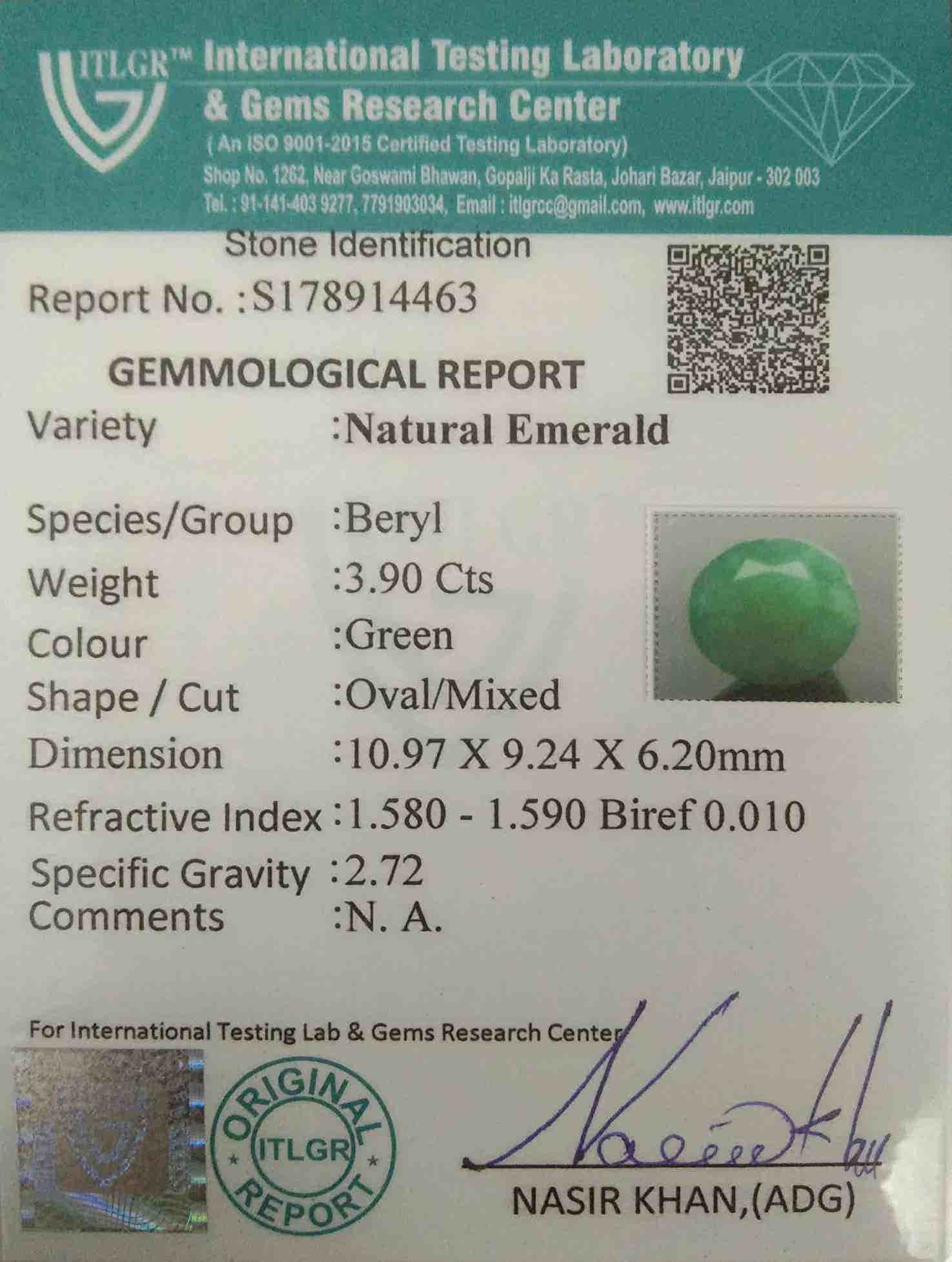 Emerald - 3.9 Carat