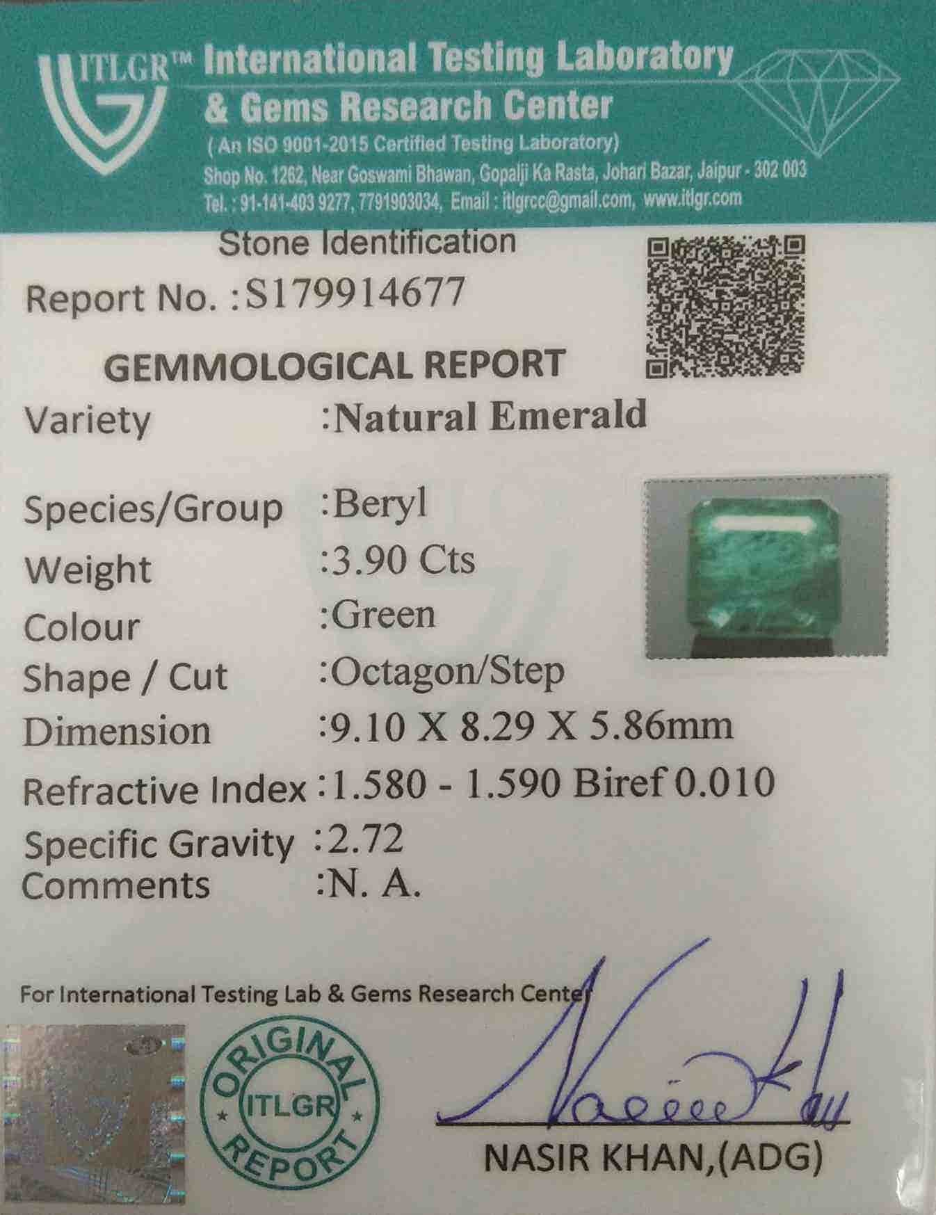 Emerald - 3.9 Carat