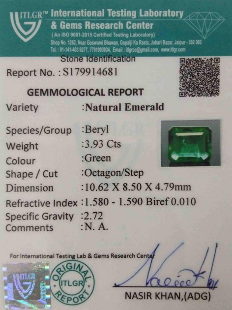 Emerald - 3.93 Carat