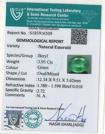 Emerald - 3.93 Carat