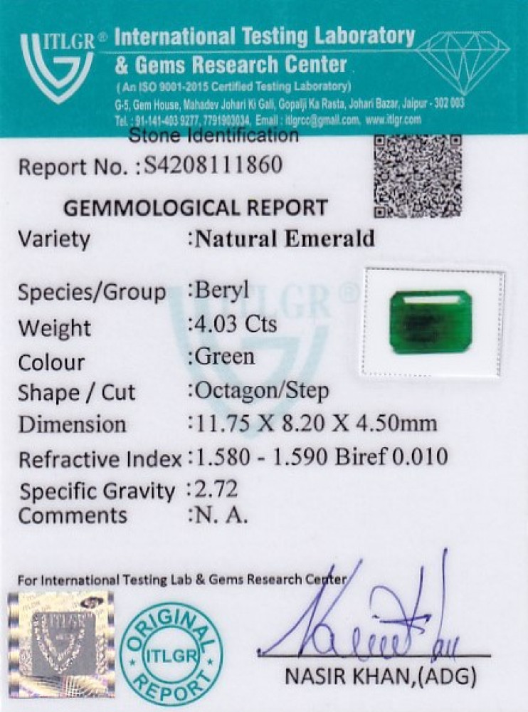 Emerald - 4.03 Carat