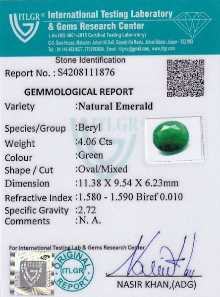 Emerald - 4.06 Carat