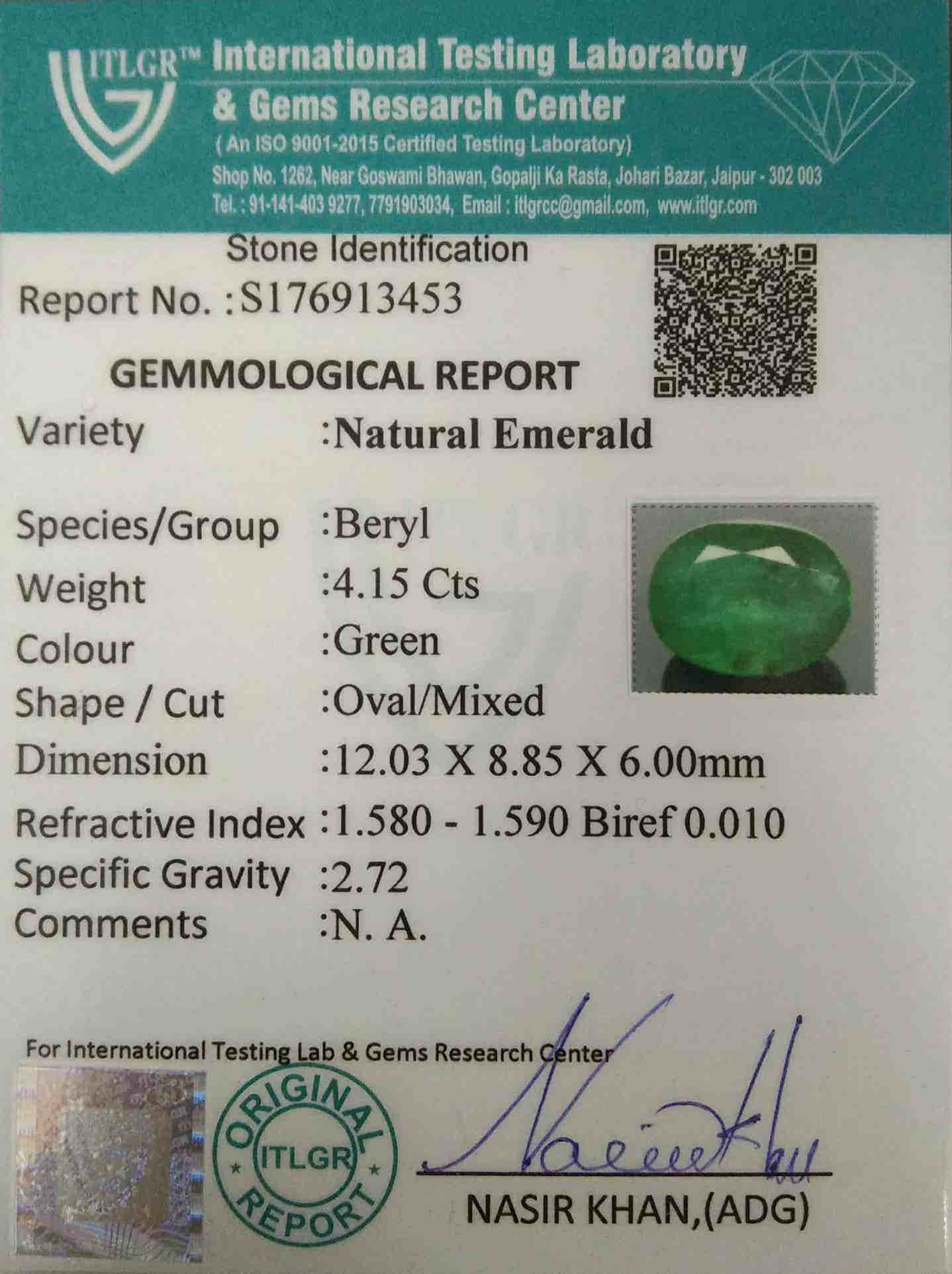 Emerald - 4.15 Carat