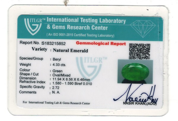 Emerald - 4.33 Carat
