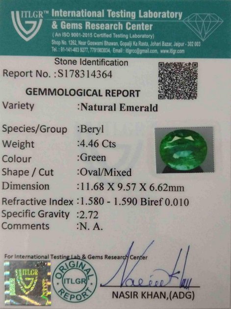 Emerald - 4.46 Carat