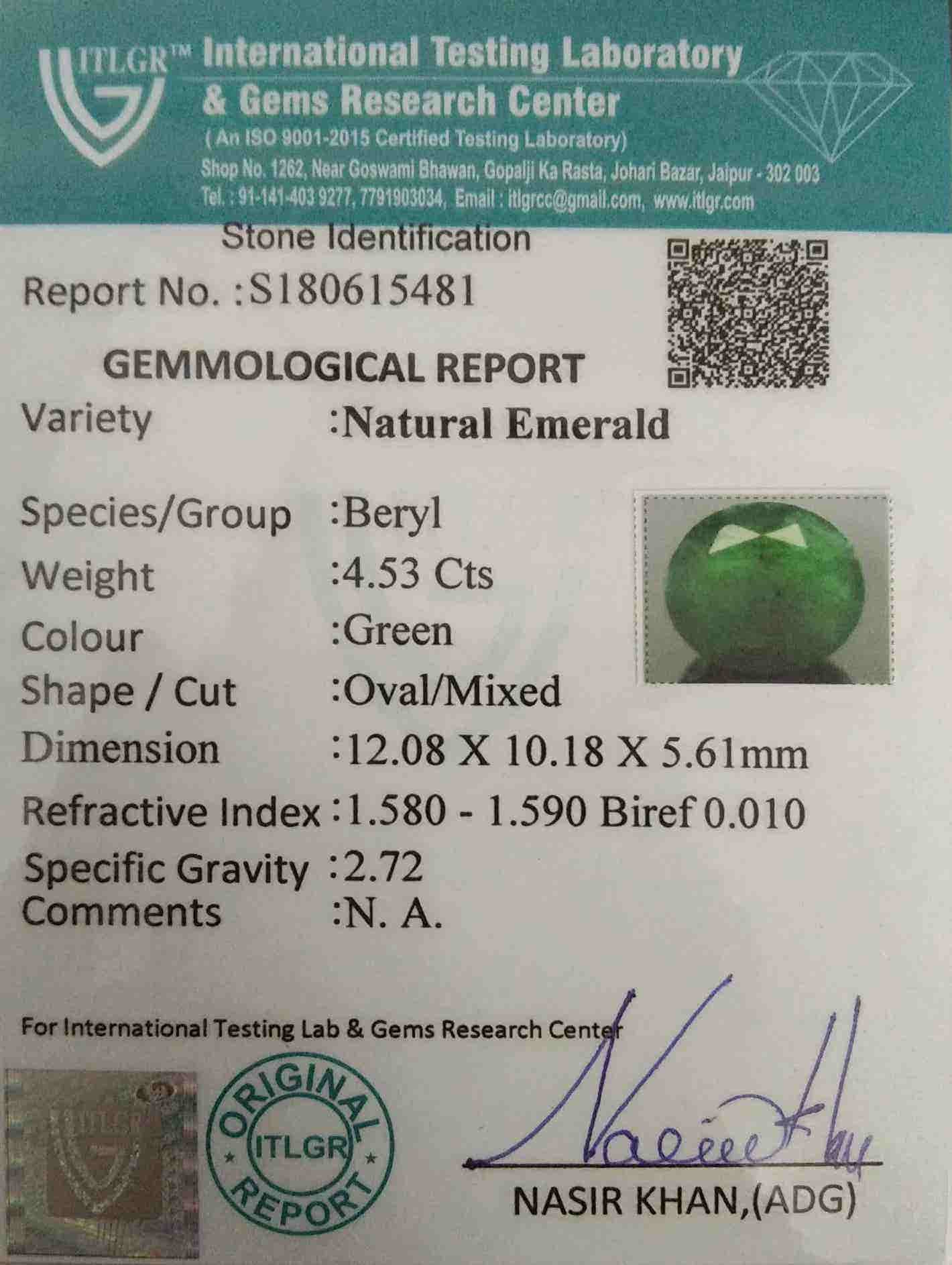 Emerald - 4.53 Carat