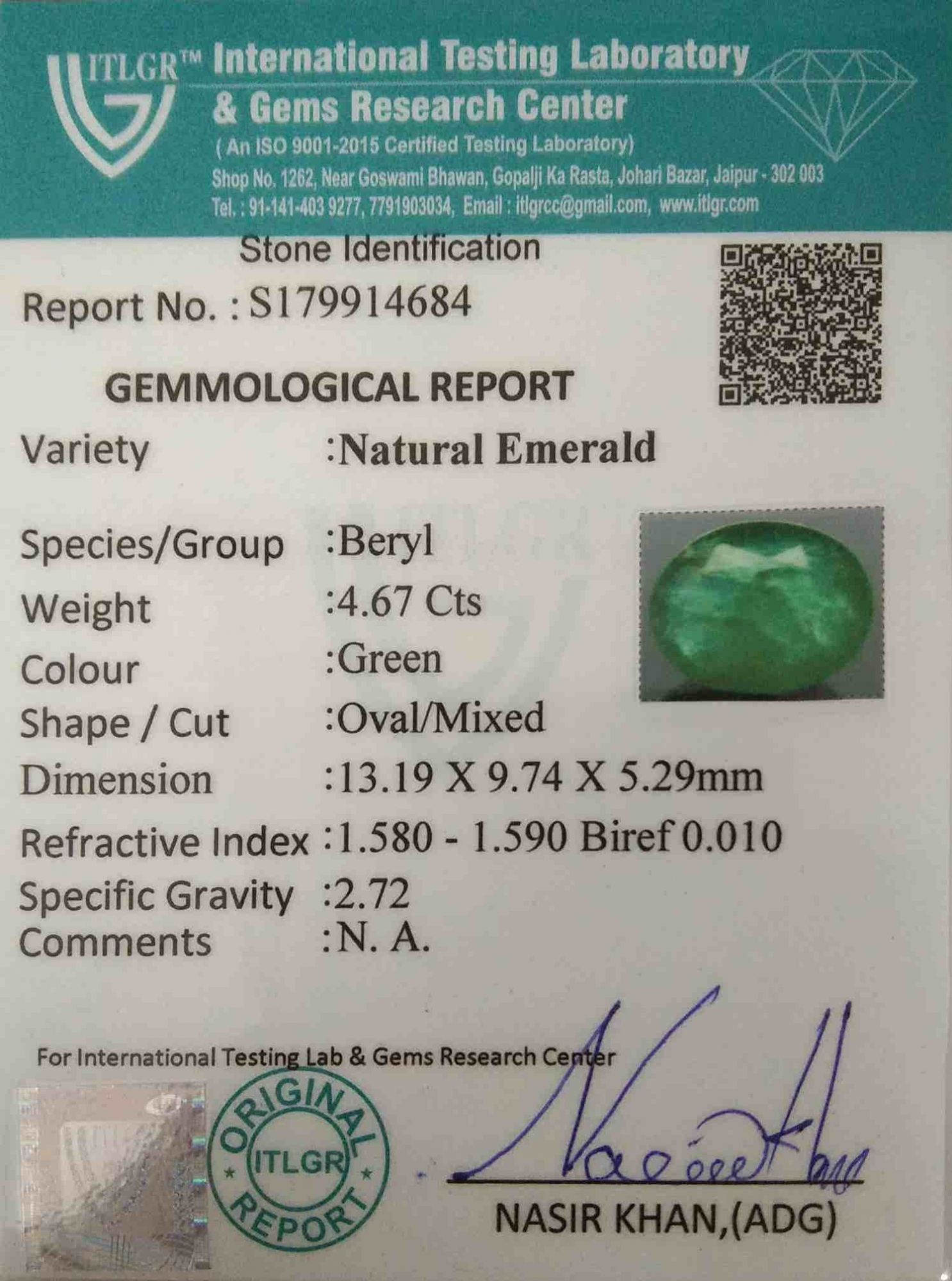 Emerald - 4.67 Carat