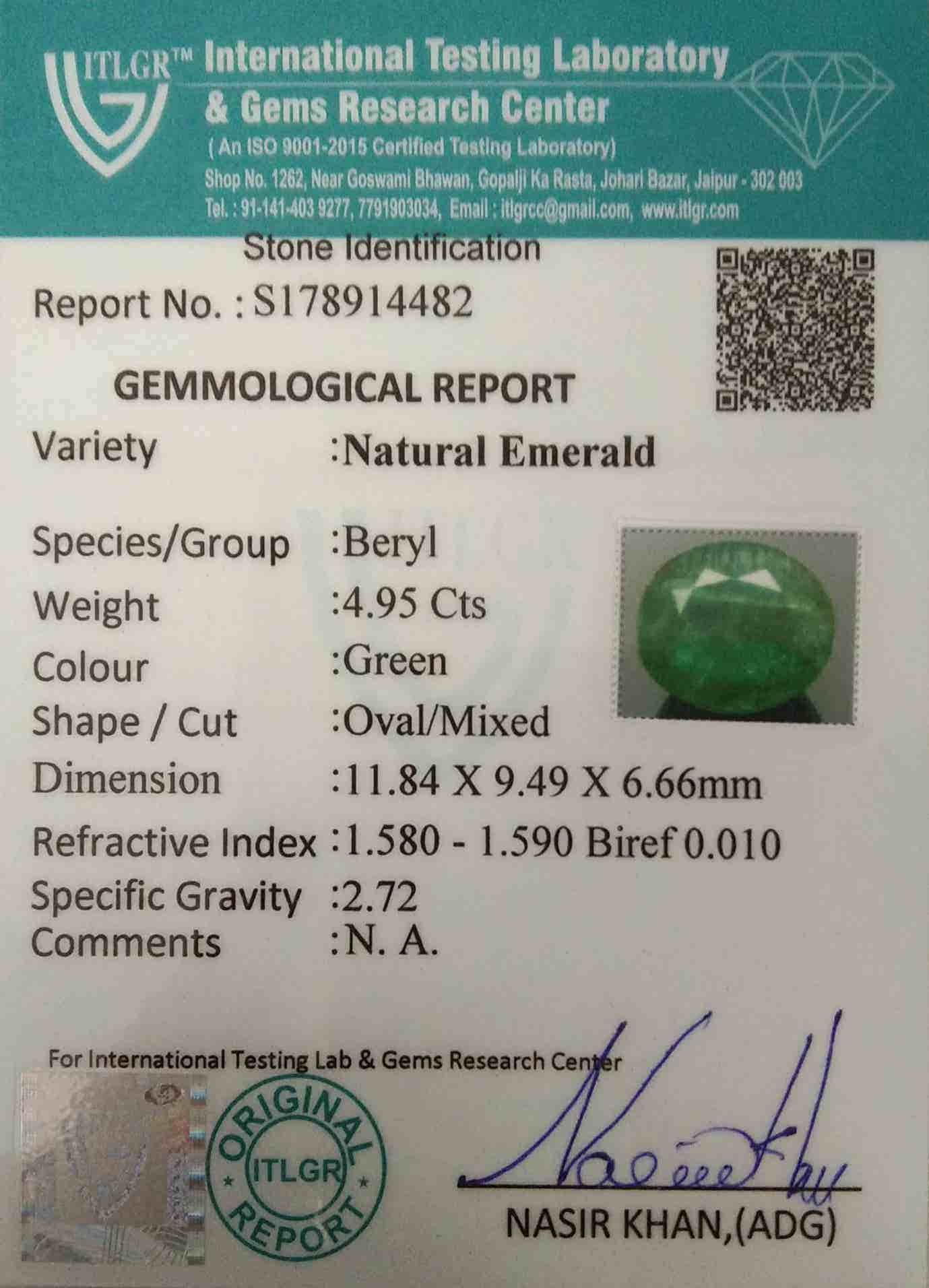 Emerald - 4.95 Carat