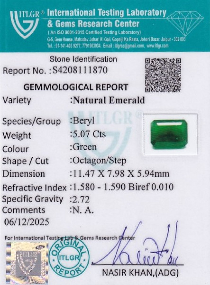Emerald - 5.07 Carat