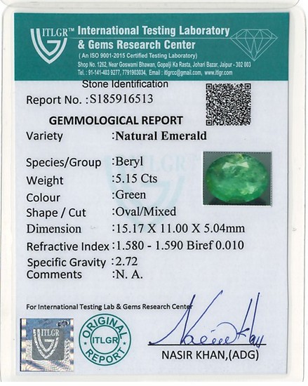 Emerald - 5.15 Carat