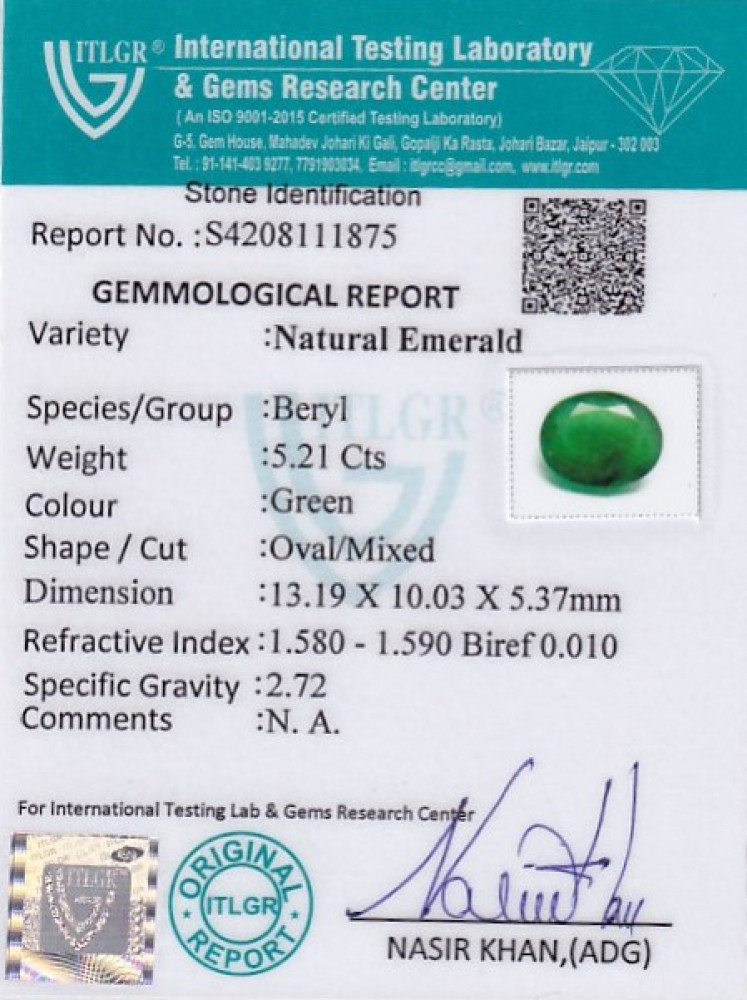 Emerald - 5.21 Carat