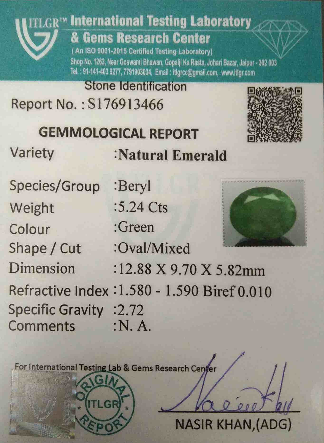 Emerald - 5.24 Carat