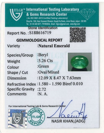 Emerald - 5.26 Carat