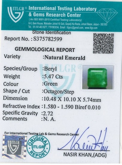 Emerald - 5.47 Carat
