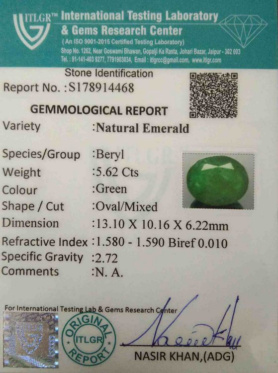 Emerald - 5.62 Carat