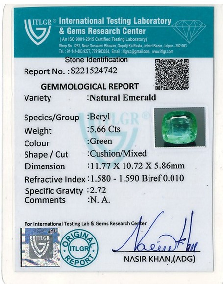 Emerald - 5.66 Carat