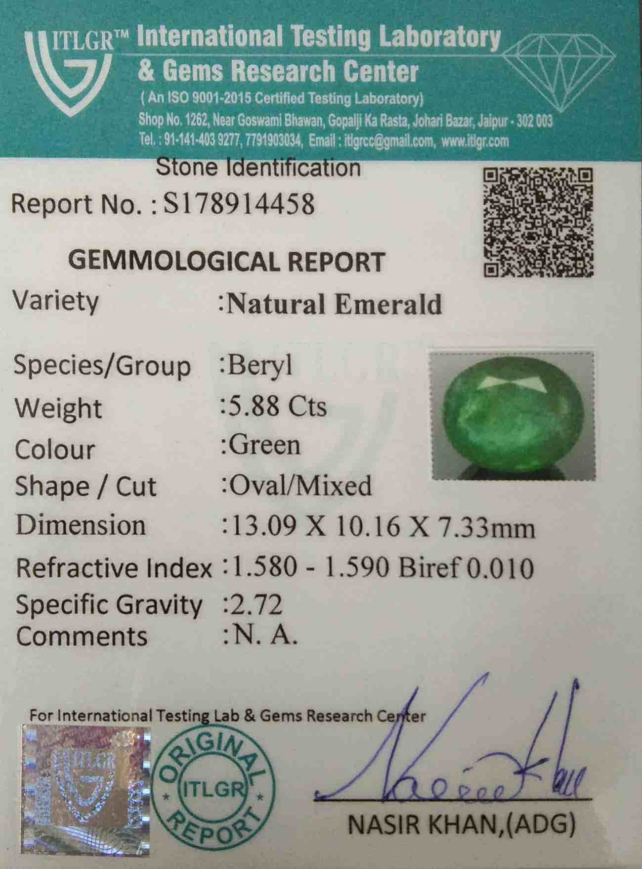 Emerald - 5.88 Carat