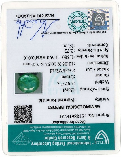 Emerald - 5.97 Carat