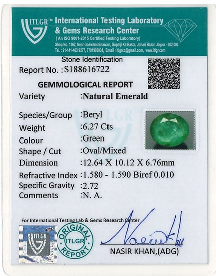 Emerald - 6.27 Carat