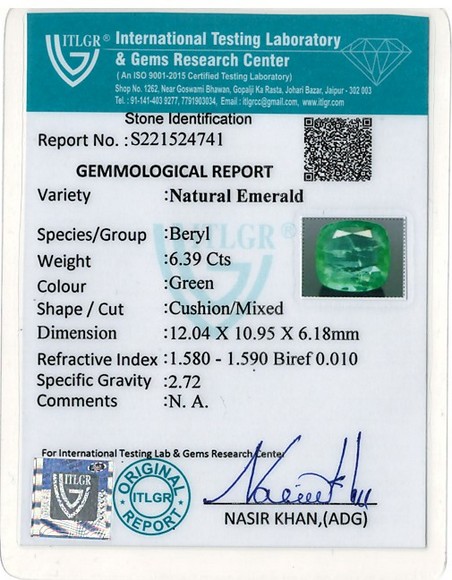 Emerald - 6.39 Carat