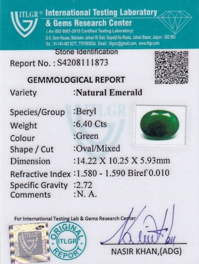 Emerald - 6.4 Carat