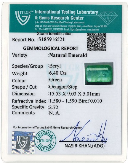 Emerald - 6.4 Carat