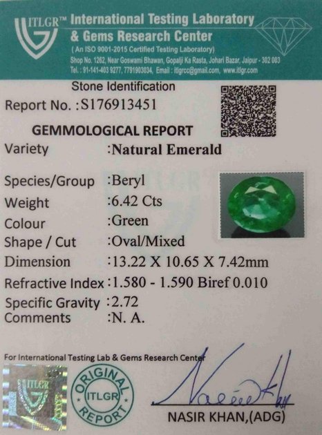 Emerald - 6.41 Carat