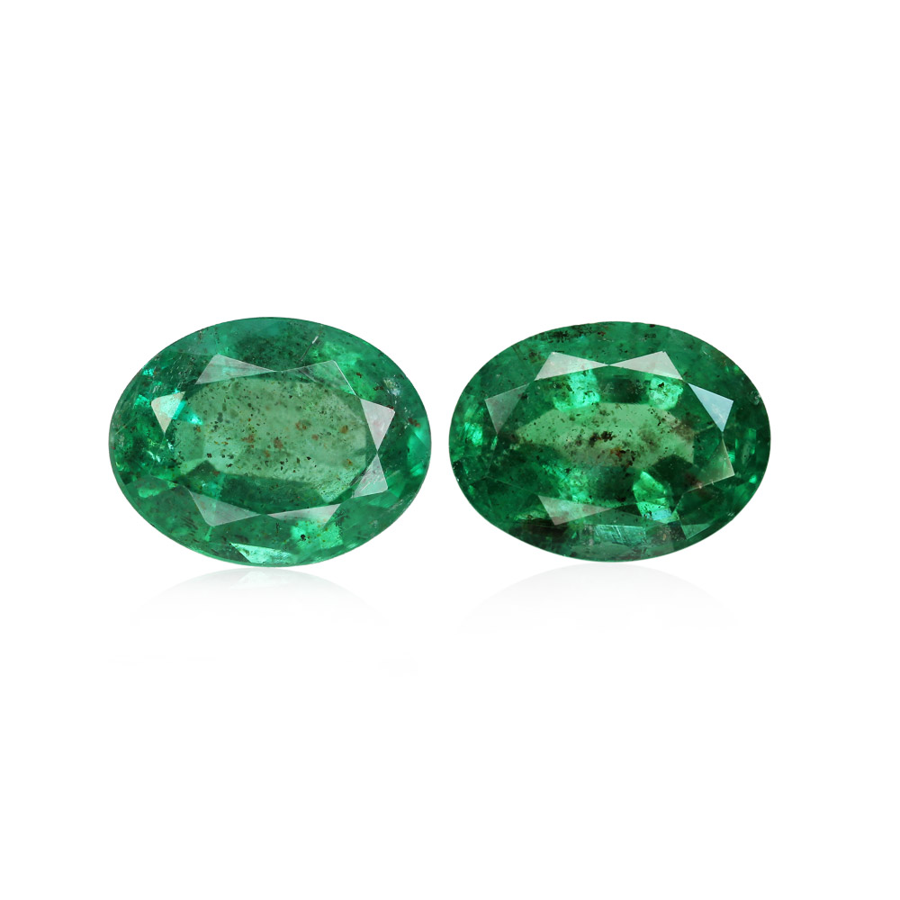 Emerald Pair - 6.42 Carat