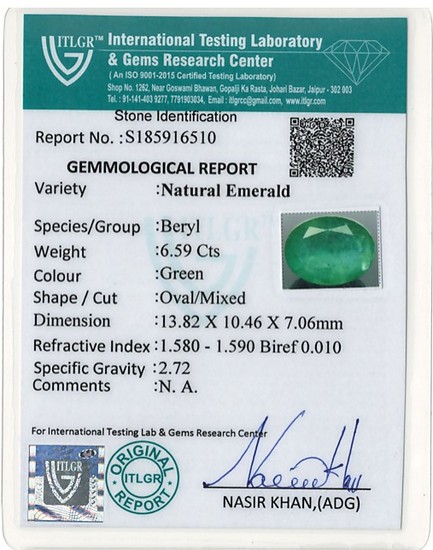 Emerald - 6.59 Carat