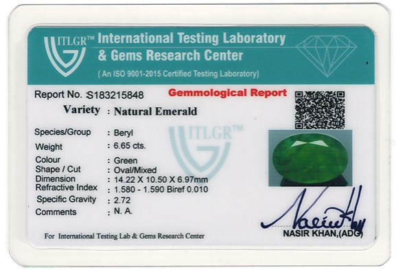 Emerald - 6.65 Carat
