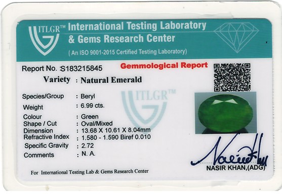 Emerald - 6.99 Carat