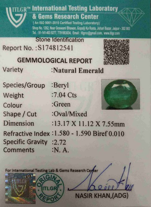 Emerald - 7.04 Carat