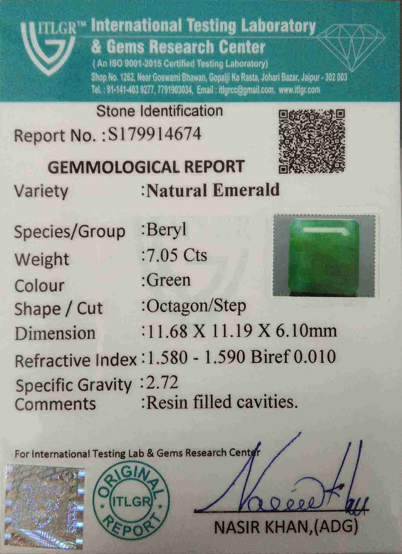 Emerald - 7.05 Carat