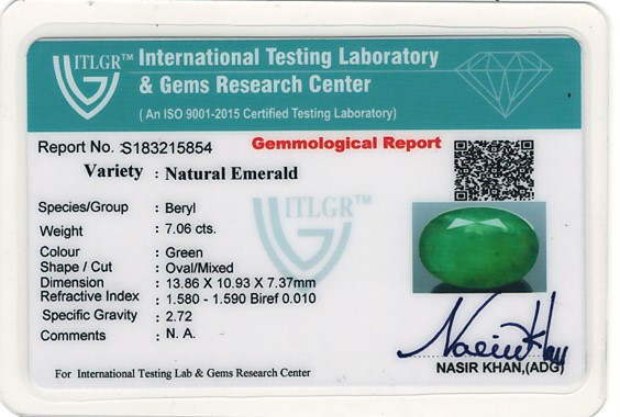 Emerald - 7.06 Carat