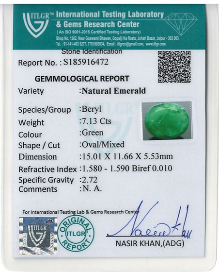 Emerald - 7.13 Carat