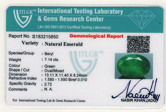 Emerald - 7.14 Carat