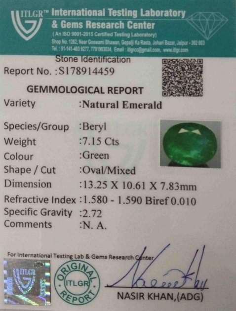 Emerald - 7.15 Carat
