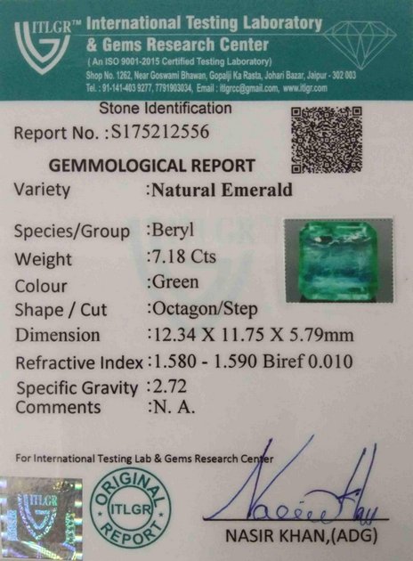 Emerald - 7.18 Carat