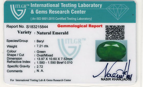 Emerald - 7.21 Carat
