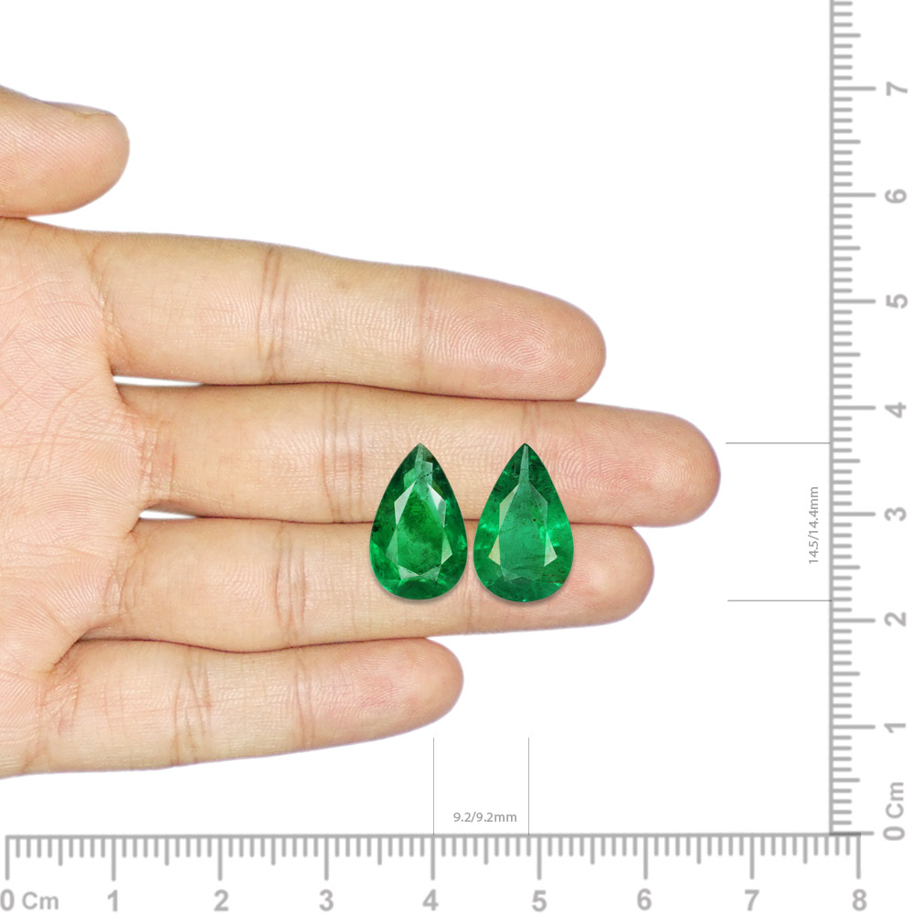 Emerald Pair - 7.24 Carat