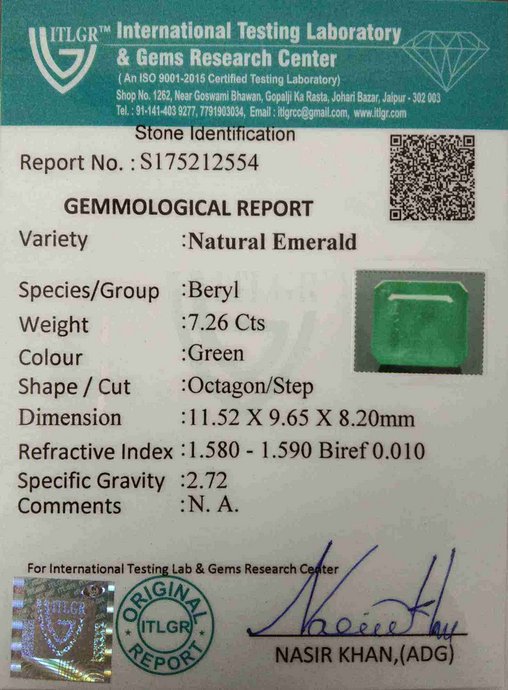 Emerald - 7.26 Carat