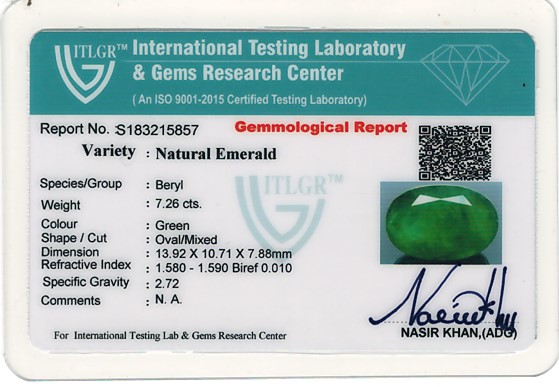 Emerald - 7.26 Carat